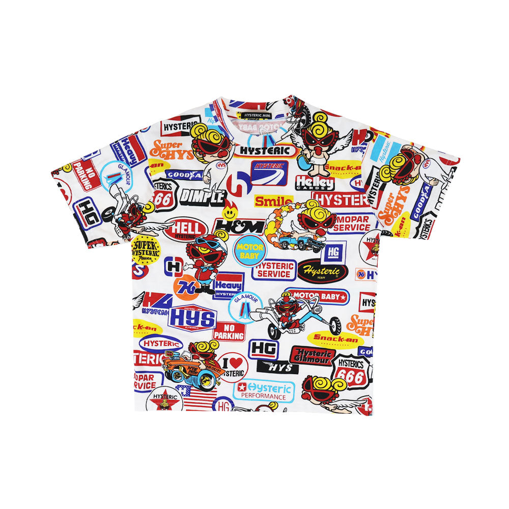 6月予約商品]MOTOR BABY総柄 半袖Tシャツ – Hystericmini OnlineStore