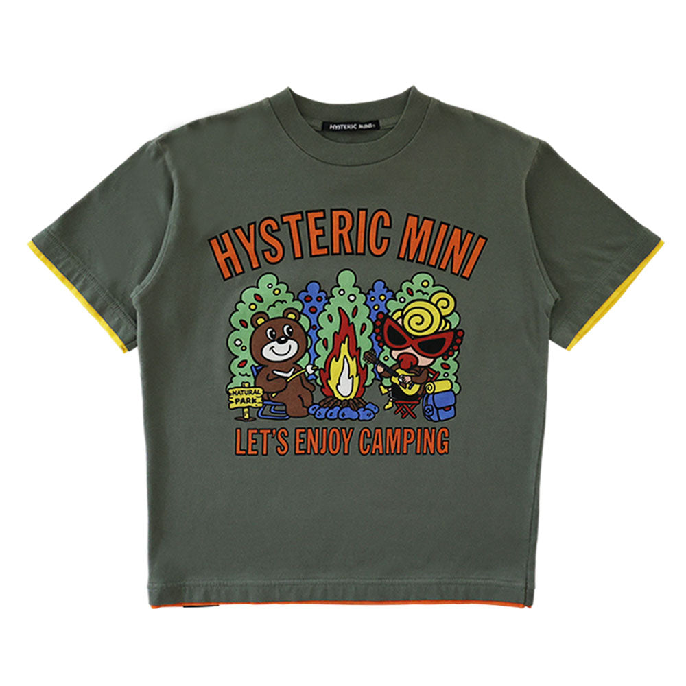 CAMP WITH BEAR&MINI 重ね着風 半袖Tシャツ – Hystericmini OnlineStore