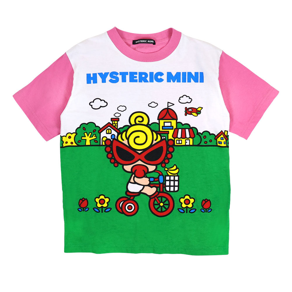 HYSTERIC MINI カラフルテディTシャツ 新品タグ付き HYSTERIC MINI - ヒスミニ♥新品タグ付き♥テディブルー♥ピンク
