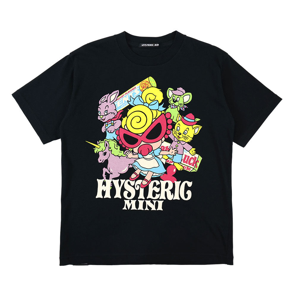 ヒステリックミニ ティーシャツ 80 MY FIRST HYSTERIC ANGEL MINI リンガーTシャツ（Tシャツ/カットソー