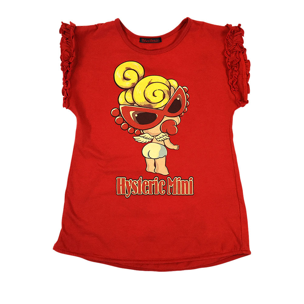 振り向き ANGEL MINI フリルスリーブ Tシャツ – Hystericmini OnlineStore