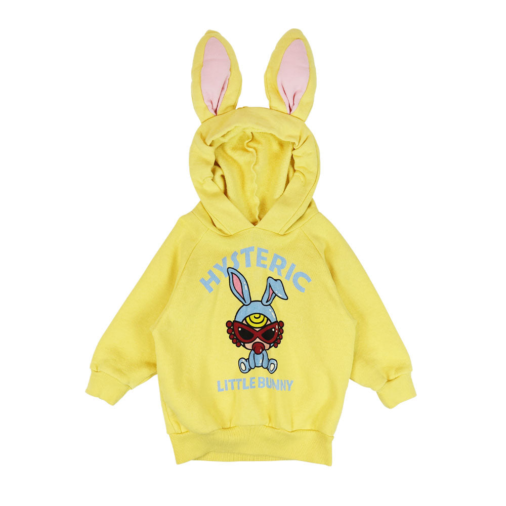 [10月予約商品]LITTLE BUNNY 耳付き 裏起毛パーカー
