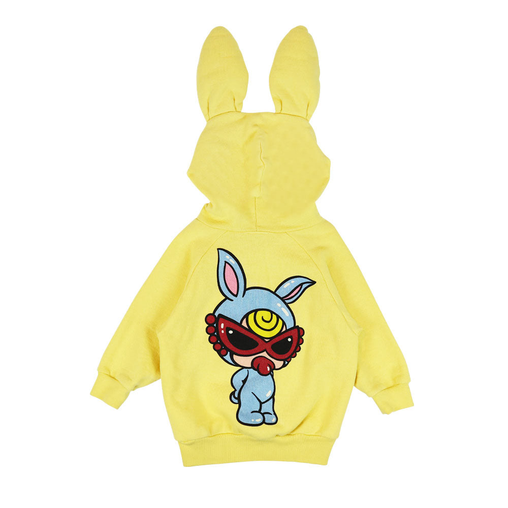 [10月予約商品]LITTLE BUNNY 耳付き 裏起毛パーカー
