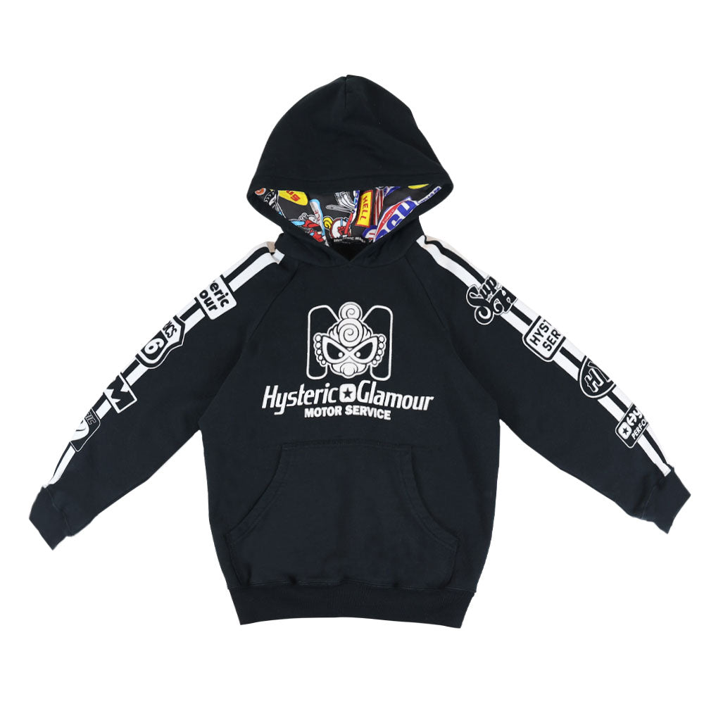 MOTOR BABY M LOGO 裏毛パーカー