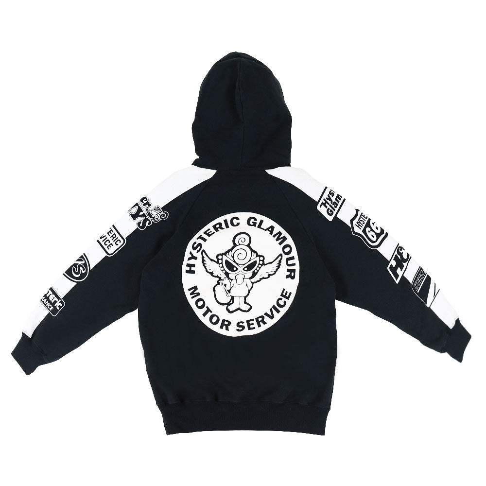 MOTOR BABY M LOGO 裏毛パーカー