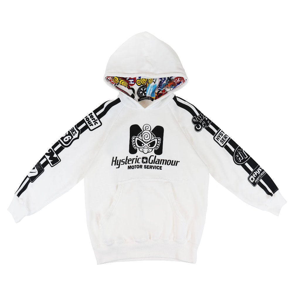 MOTOR BABY M LOGO 裏毛パーカー