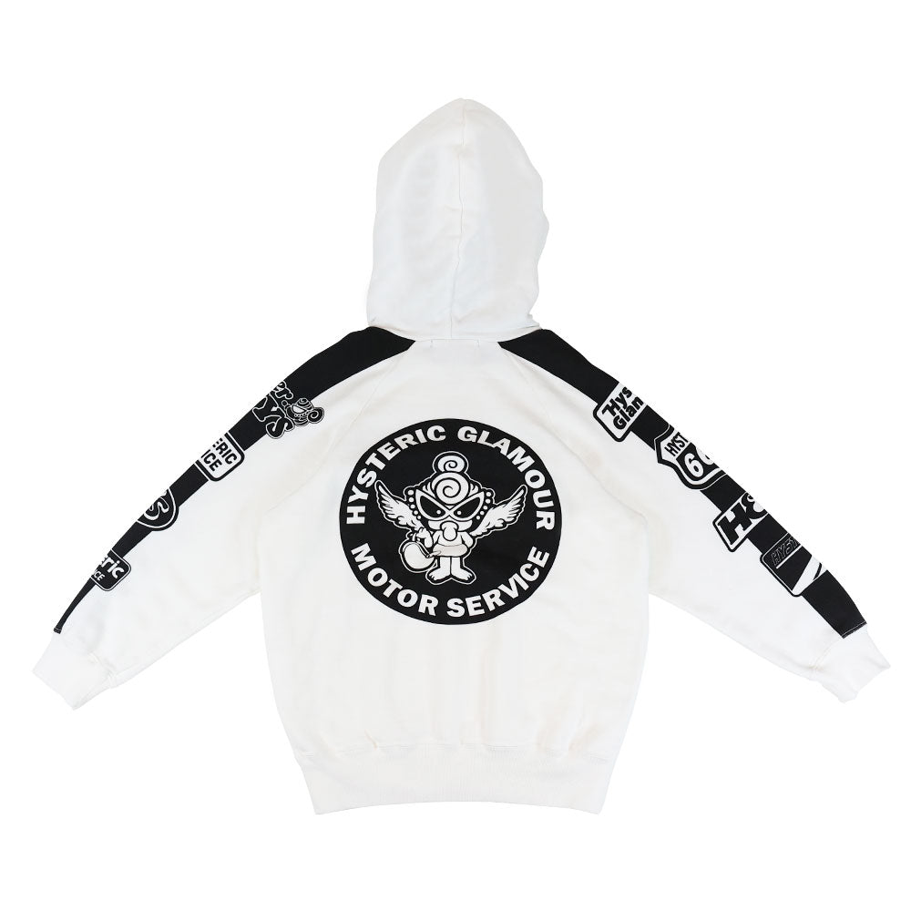 MOTOR BABY M LOGO 裏毛パーカー