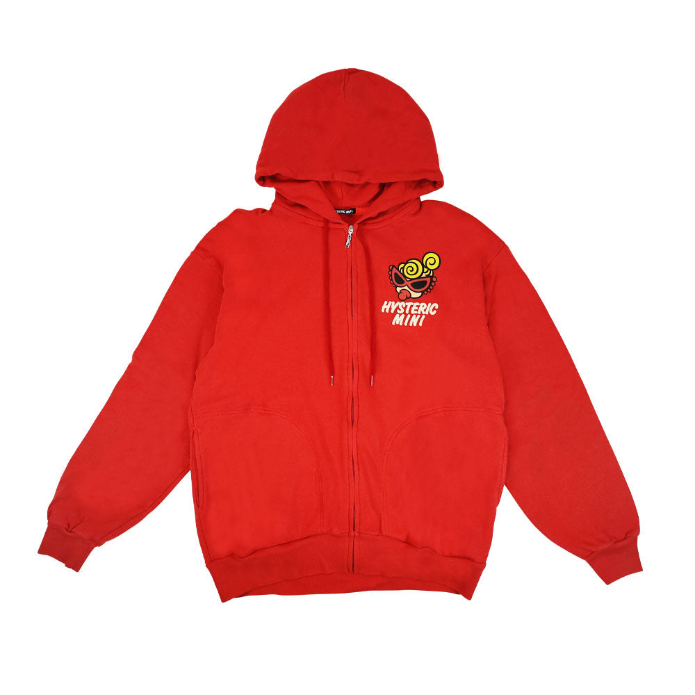 [6月予約商品]MINI FACE WITH SPEECH BALLOON 裏毛 パーカー ADULT SIZE