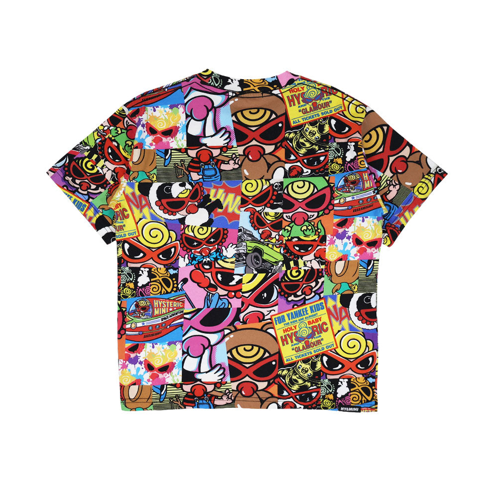 [6月予約商品]MINI MOTIFS COLLAGE総柄 Viscotex 半袖Tシャツ