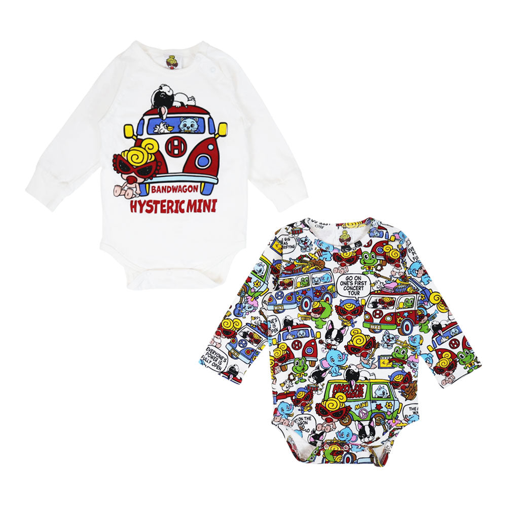 [6月予約商品]BAND WAGON 長袖ロンパース セット