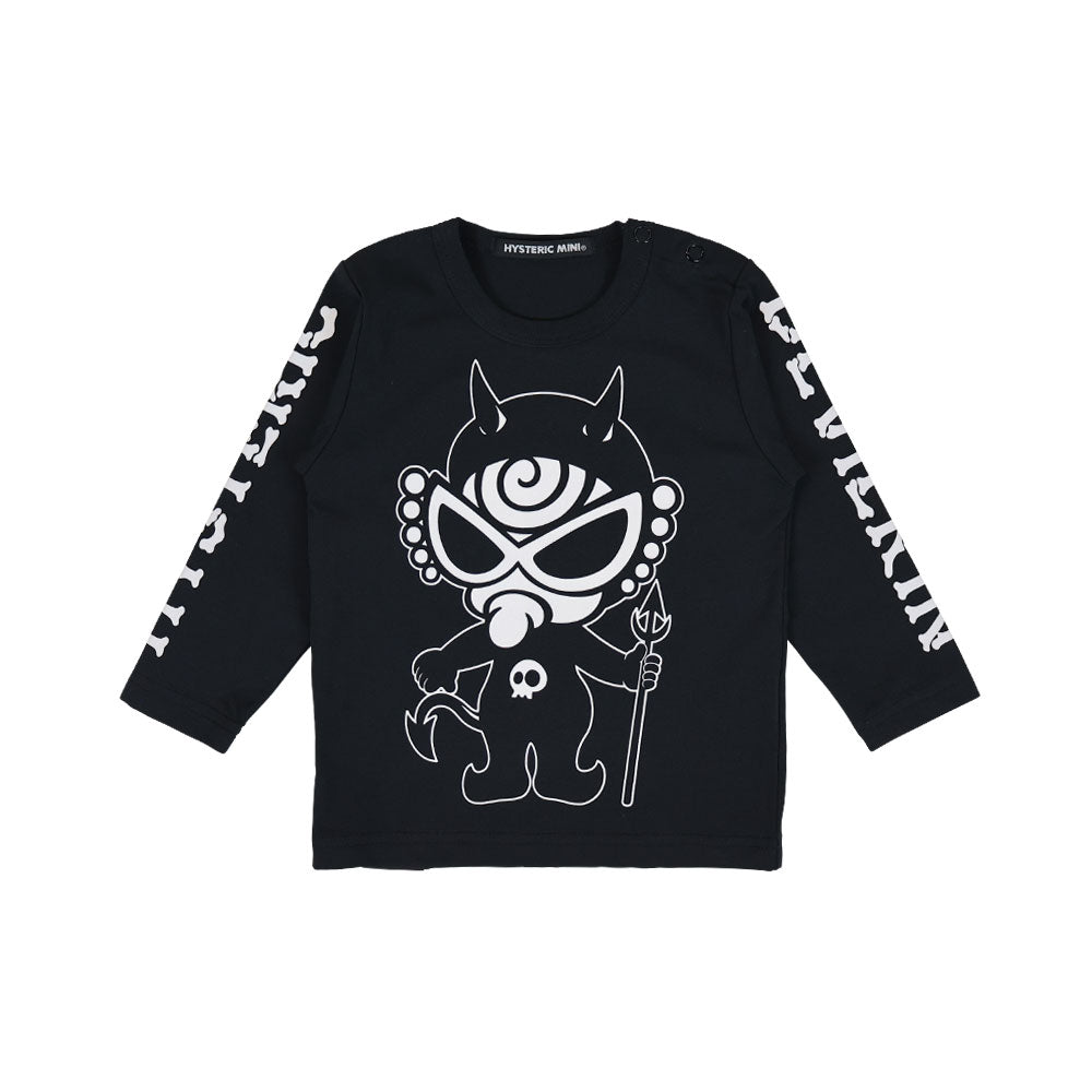 ら*ん様 MY FIRST HYSTERIC*DEVILKIN 総柄 PVC マ 吸水速乾 DEVILKIN 長袖Tシャツ – Hystericmini OnlineStore
