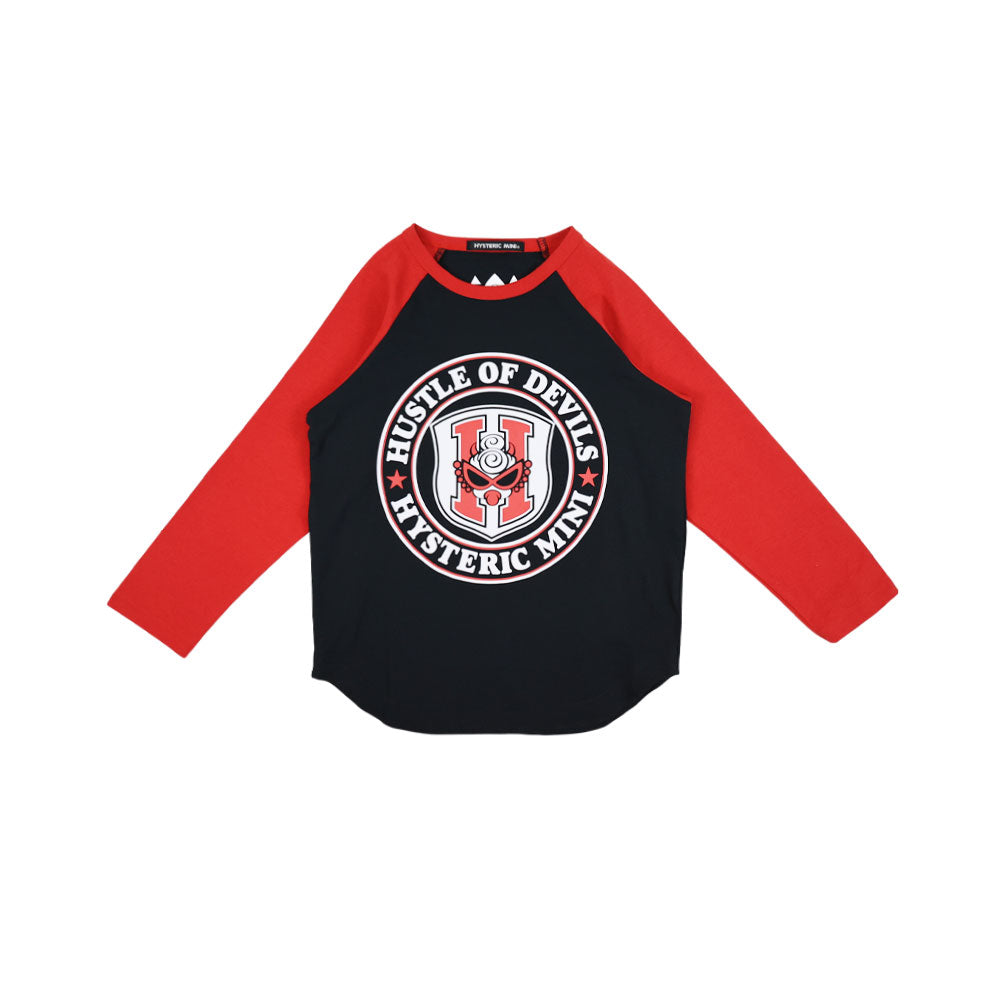 吸水速乾 HUSTLE OF DEVILS ラグランTシャツ