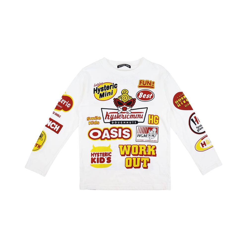 [7月予約商品]BIG LOGO COLLAGE 長袖Tシャツ