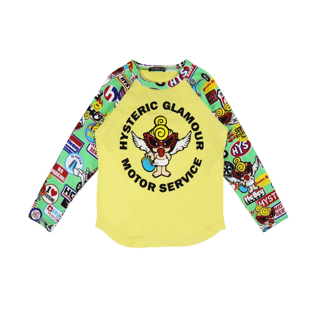 MOTOR BABY ラグラン 長袖Tシャツ
