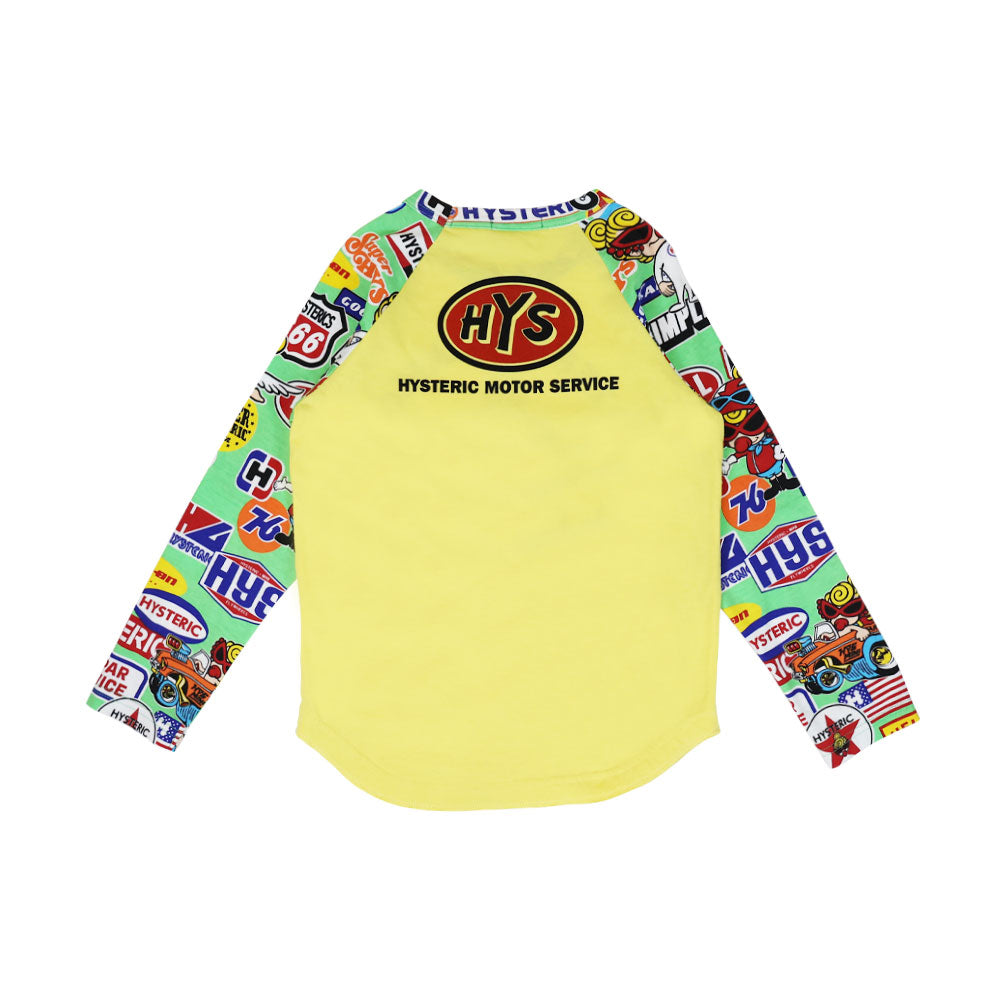 MOTOR BABY ラグラン 長袖Tシャツ