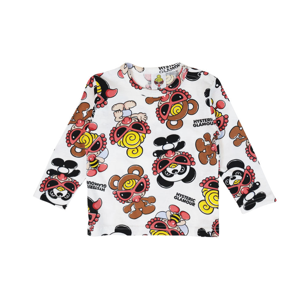 PLUMP MINI総柄 長袖Tシャツ