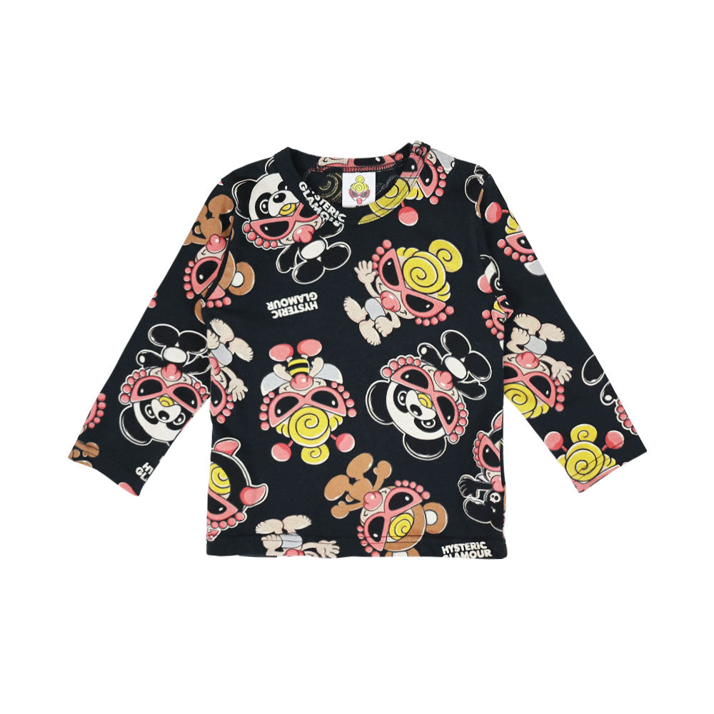 PLUMP MINI総柄 長袖Tシャツ