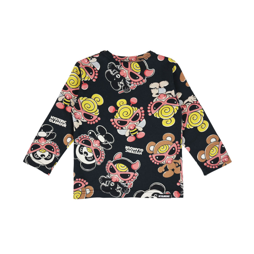 PLUMP MINI総柄 長袖Tシャツ
