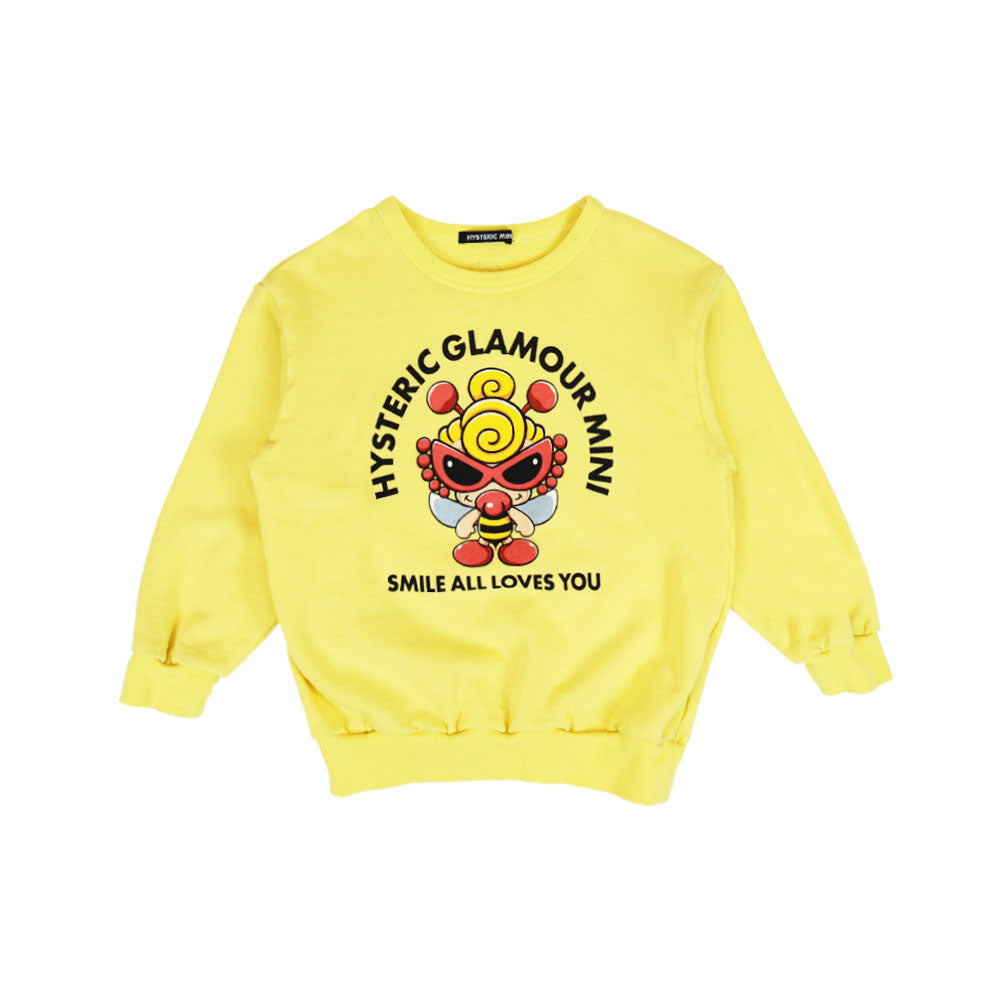 [9月予約商品]PLUMP LITTLE BEE 裏毛トレーナー
