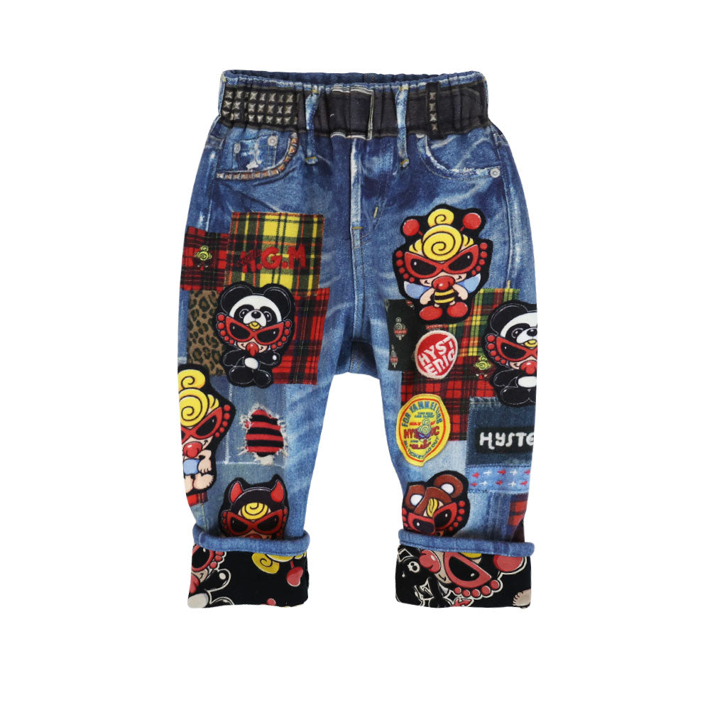 [9月予約商品]PLUMP MINI ボンバー裏毛 Like a denim Viscotex パンツ