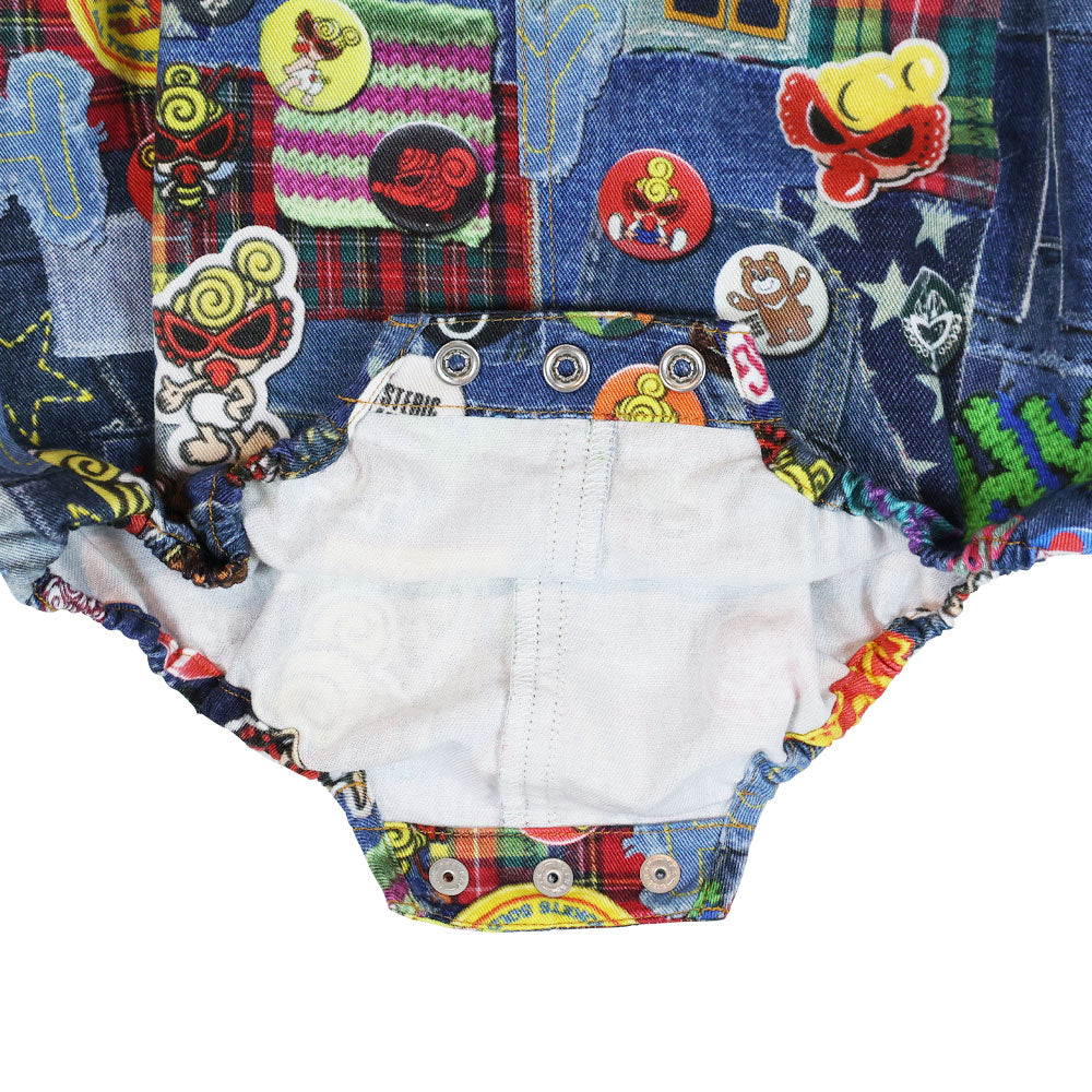 DENIM FREAK 総柄 Viscotex サロペット – Hystericmini OnlineStore
