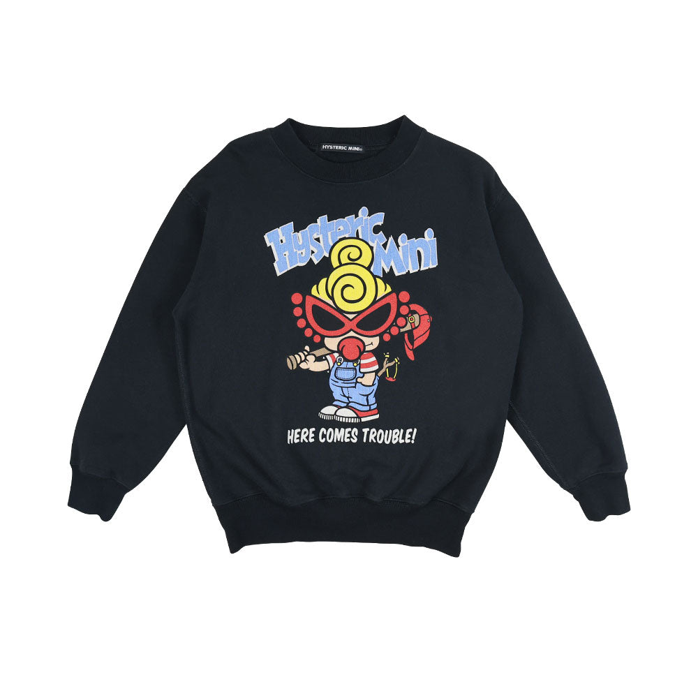 [9月予約商品]HERE COMES TROUBLE 裏毛トレーナー