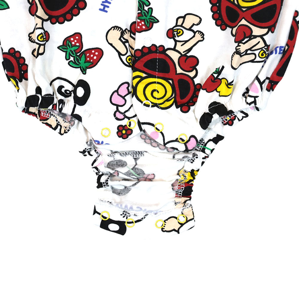 LOVELY FRIENDS総柄 半袖ロンパース