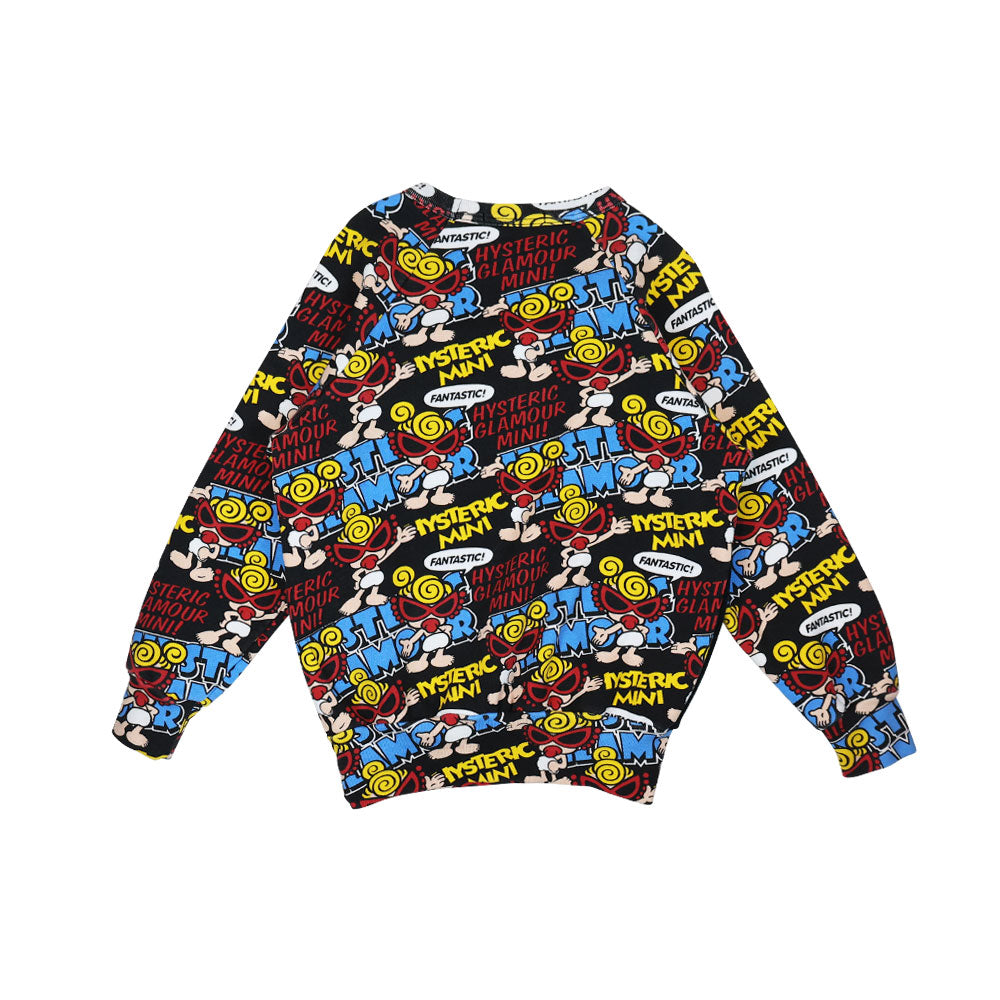 [9月予約商品]FANTASTIC! 総柄 ラグラン 裏毛トレーナー