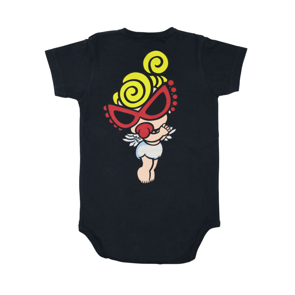 フロントロゴ ANGEL MINI 半袖ロンパース