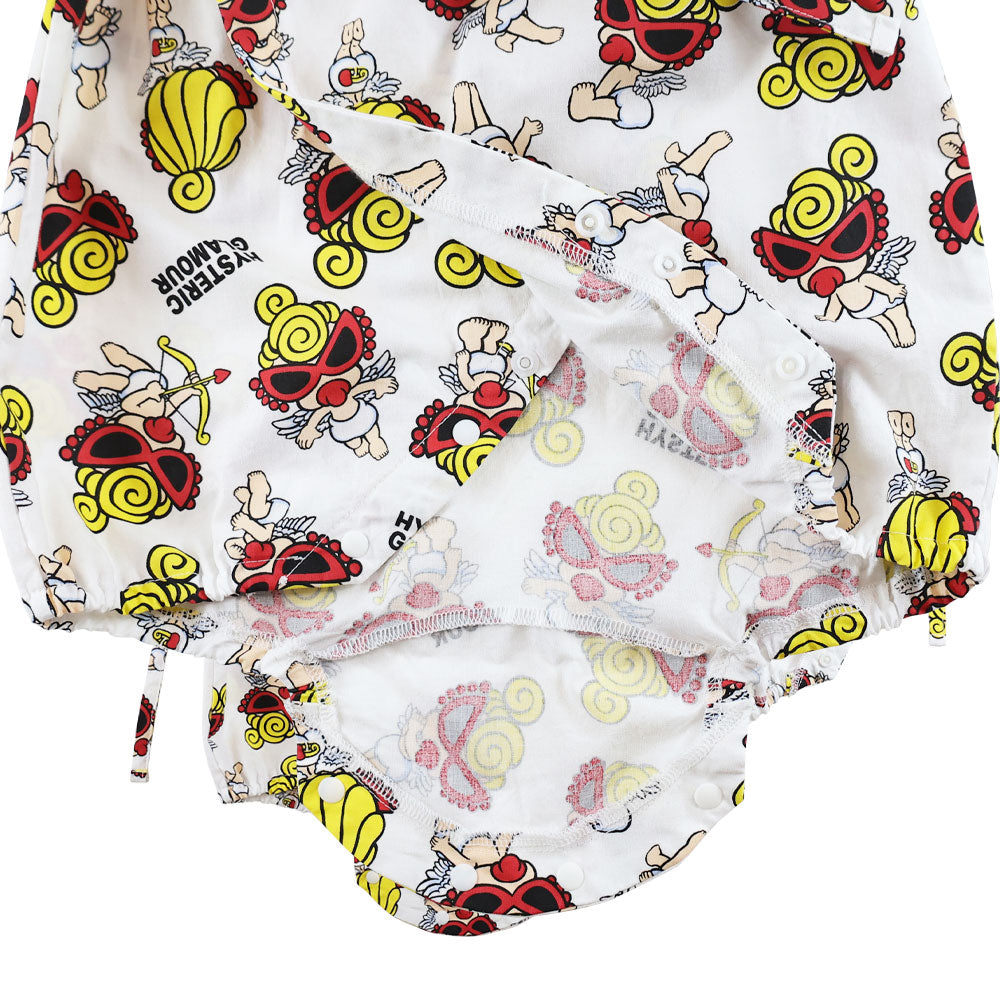 ヒスミニ パンダ柄ピンク甚平 美品 ヒスミニ パンダ柄ピンク甚平 美品