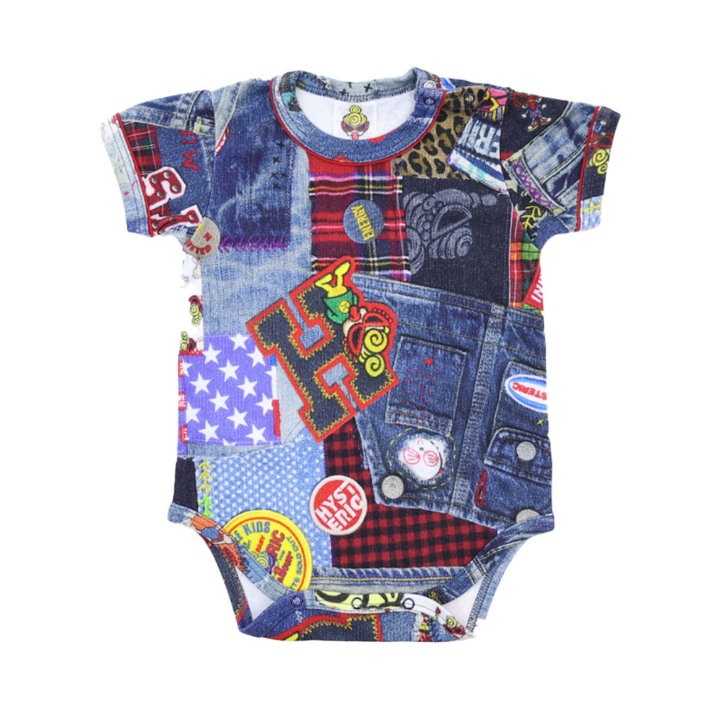 【ONLINE STORE限定】DENIⅯ GEEK 総柄半袖ロンパース