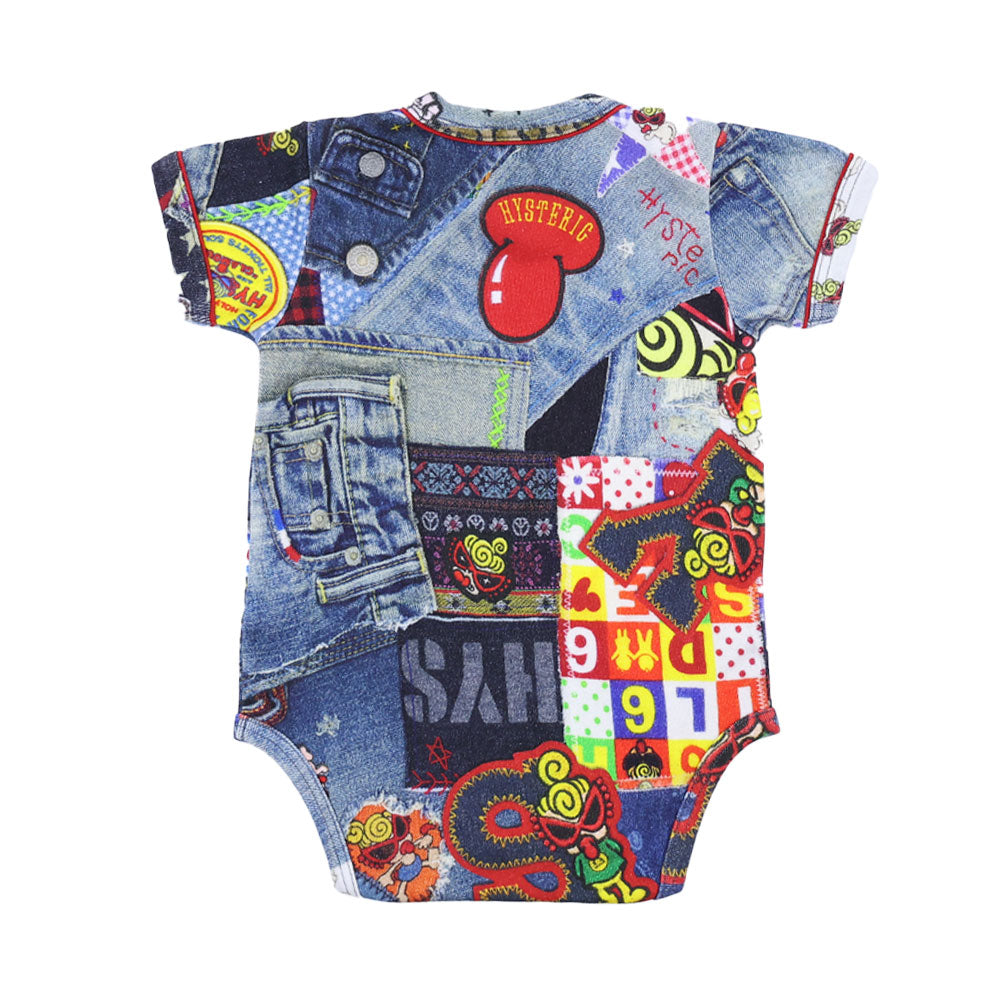 【ONLINE STORE限定】DENIⅯ GEEK 総柄半袖ロンパース