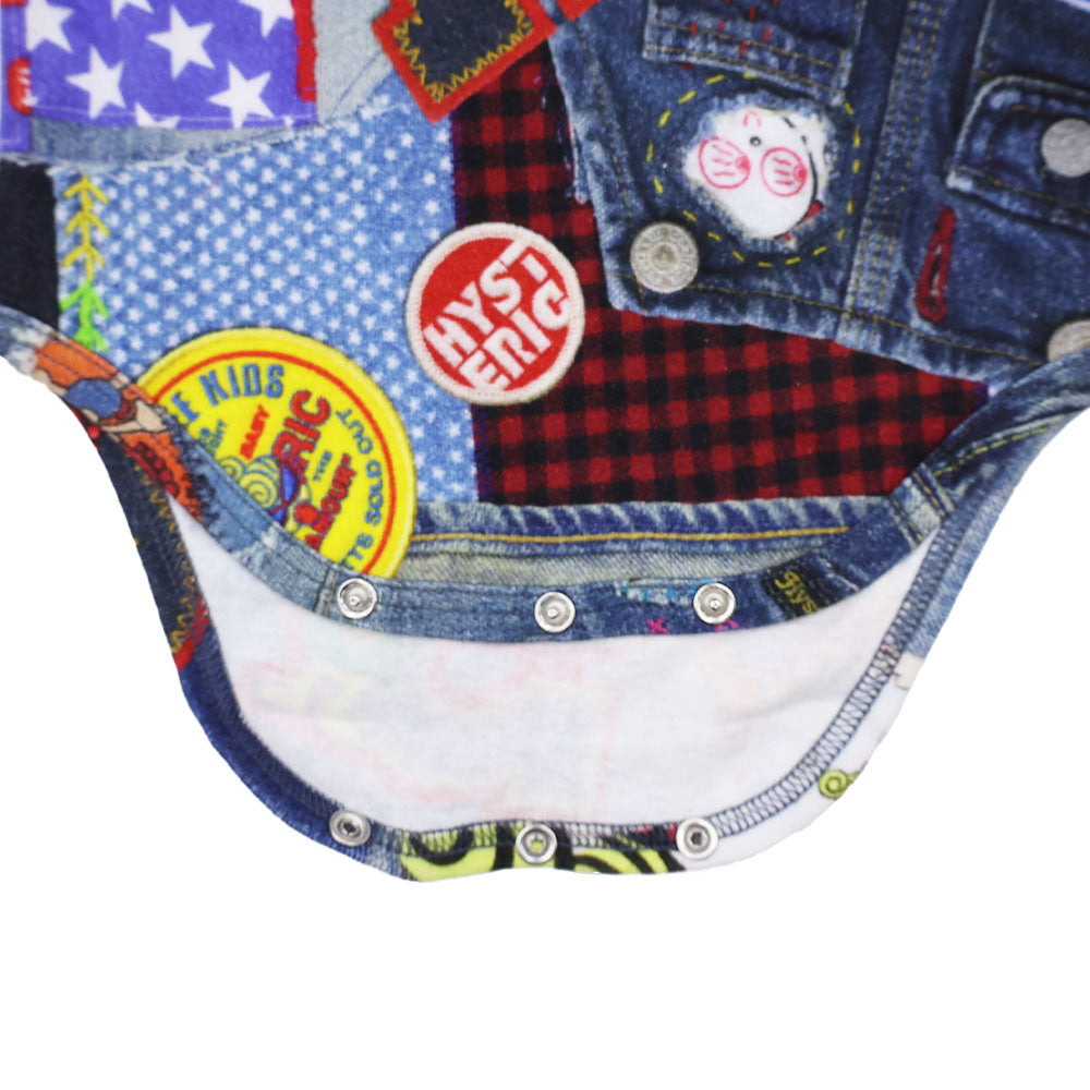 【ONLINE STORE限定】DENIⅯ GEEK 総柄半袖ロンパース