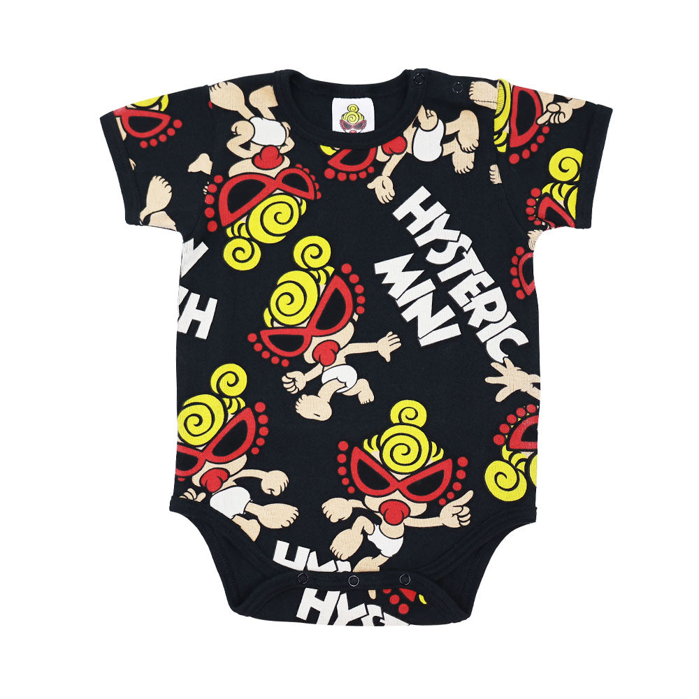 HOLY BABY 総柄半袖ロンパース