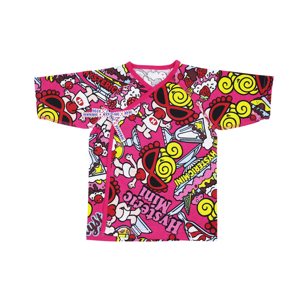 HYSTERIC MINI SWEETS PARLOR 総柄 短肌着