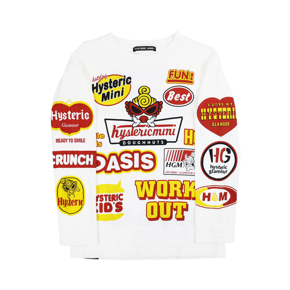 [7月予約商品]BIG LOGO COLLAGE 長袖Tシャツ