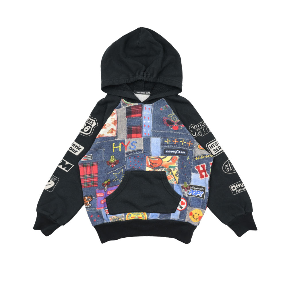 FAV PATCHWORK 総柄 ラグランパーカー