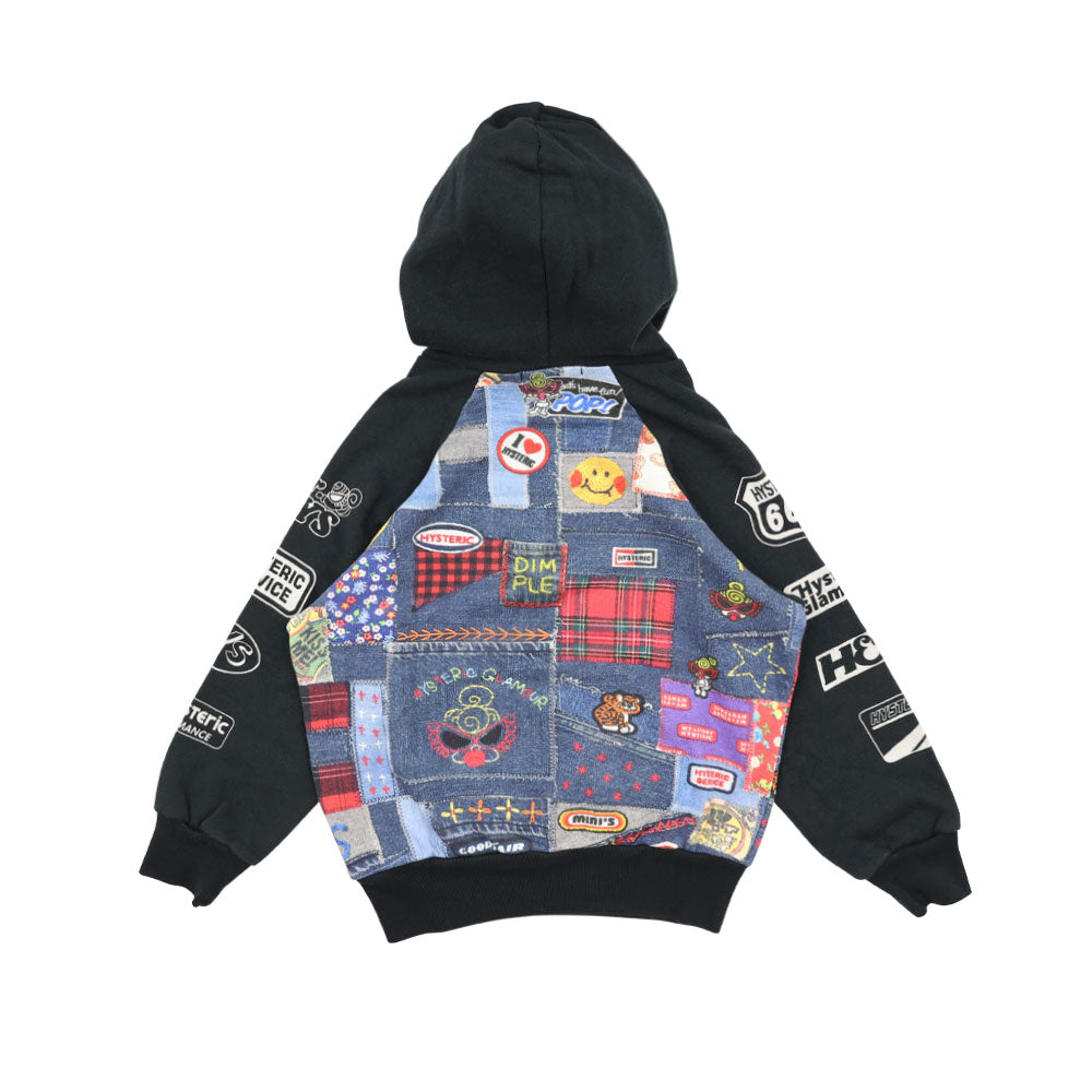FAV PATCHWORK 総柄 ラグランパーカー