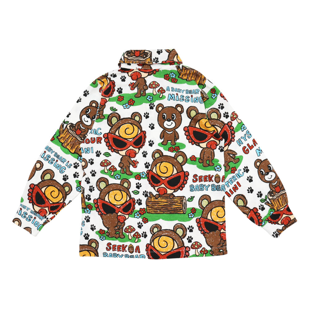 SEEK A BABY BEAR 総柄 シャツ