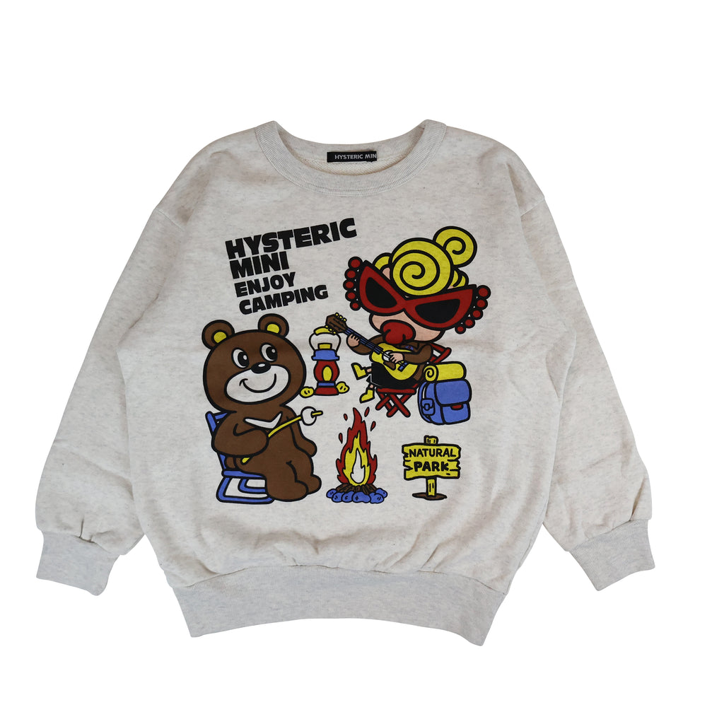 Hystericmini CAMP BEAR 裏毛トレーナー