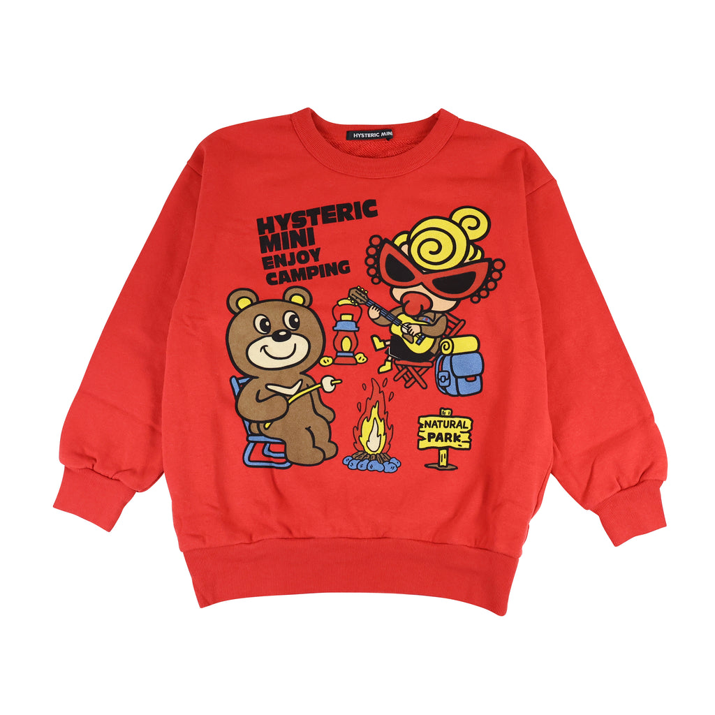 Hystericmini CAMP BEAR 裏毛トレーナー