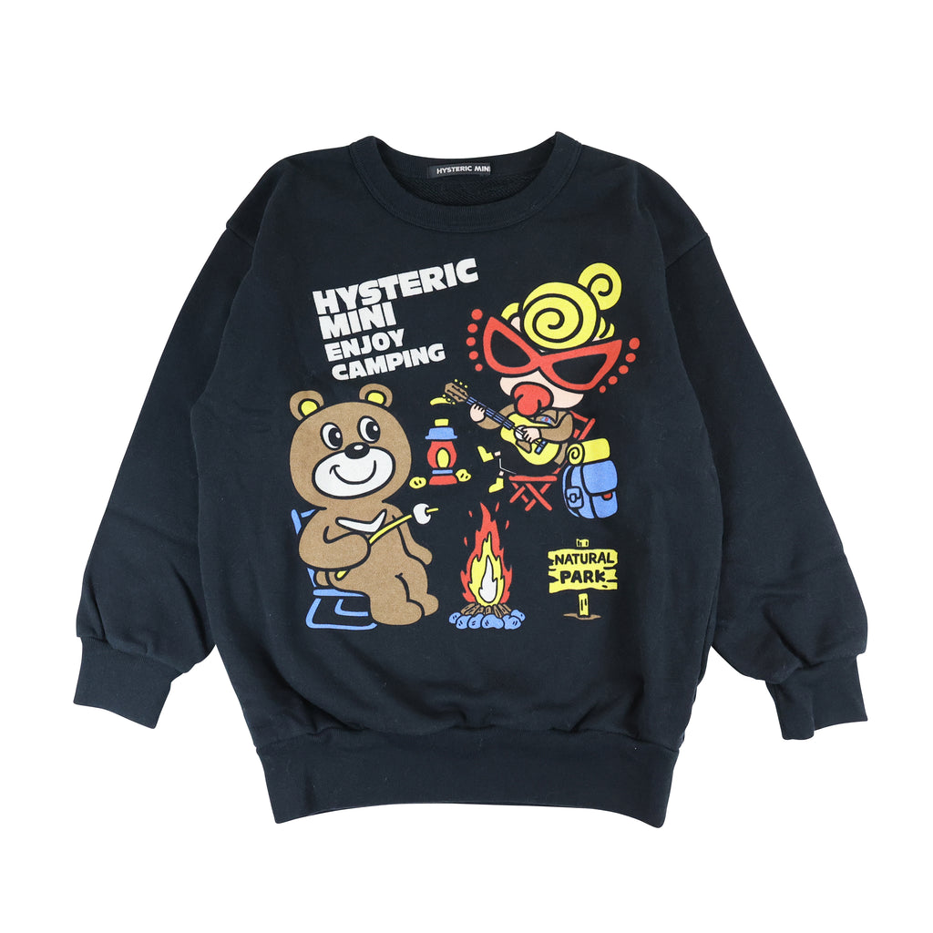 Hystericmini CAMP BEAR 裏毛トレーナー