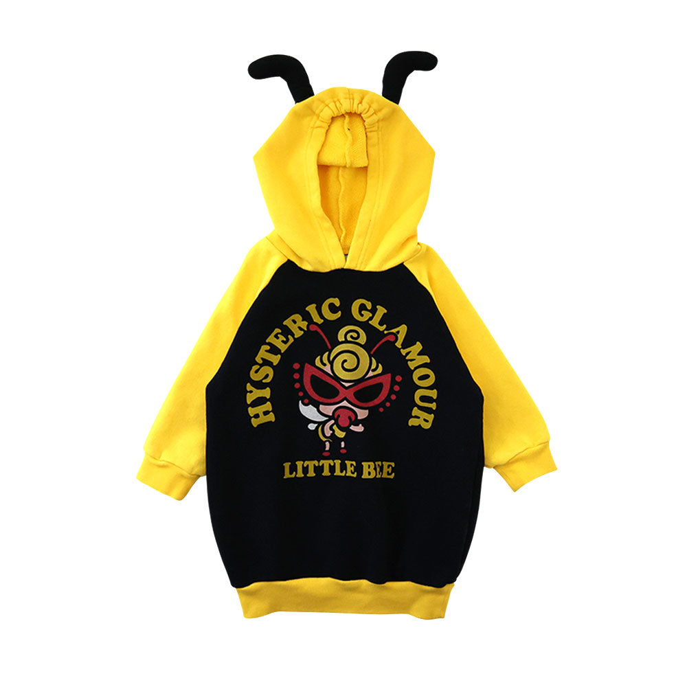 LITTLE BEE つの付き 裏毛パーカー