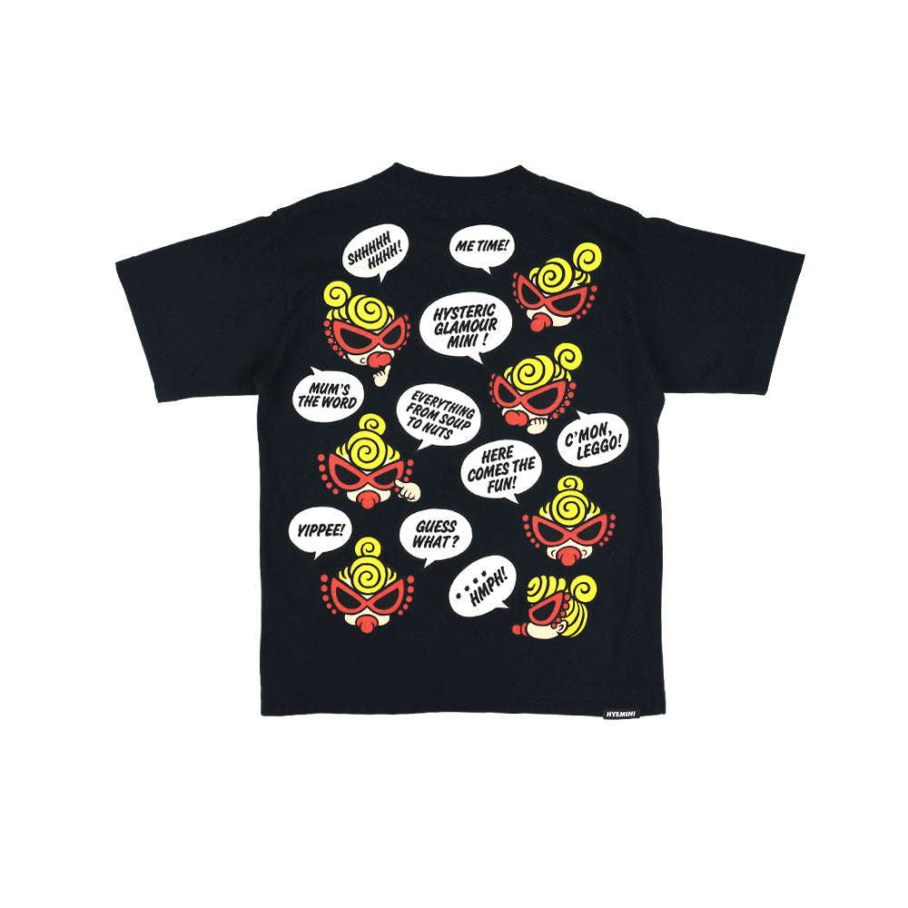 [6月予約商品]MINI FACE WITH SPEECH BALLOON 半袖Tシャツ