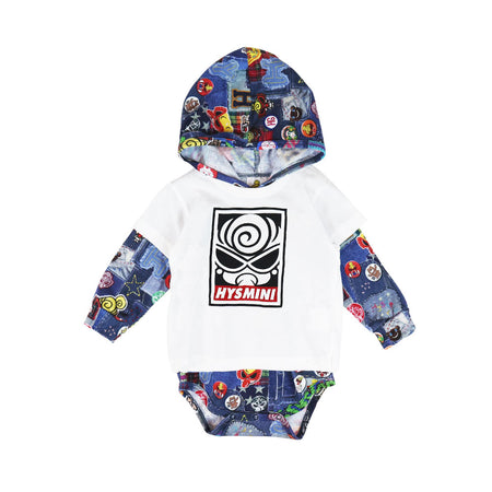 DENIM FREAKS総柄 Tシャツセット 長袖ロンパース