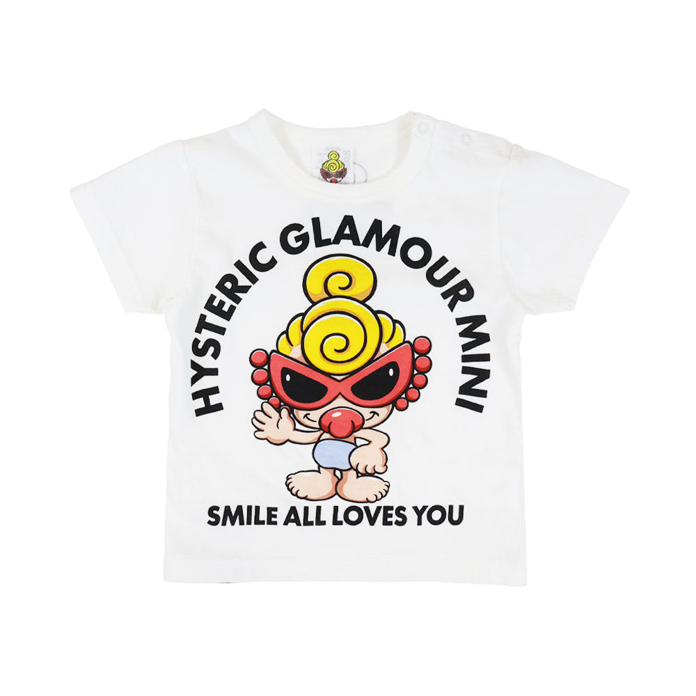 [6月予約商品]PLUMP MINI WITH A SMILE 半袖Tシャツ