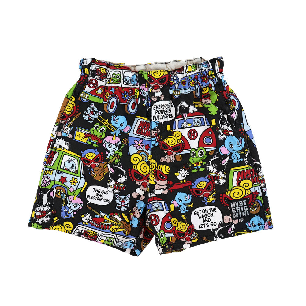 [6月予約商品]BAND WAGON総柄 ショートパンツ