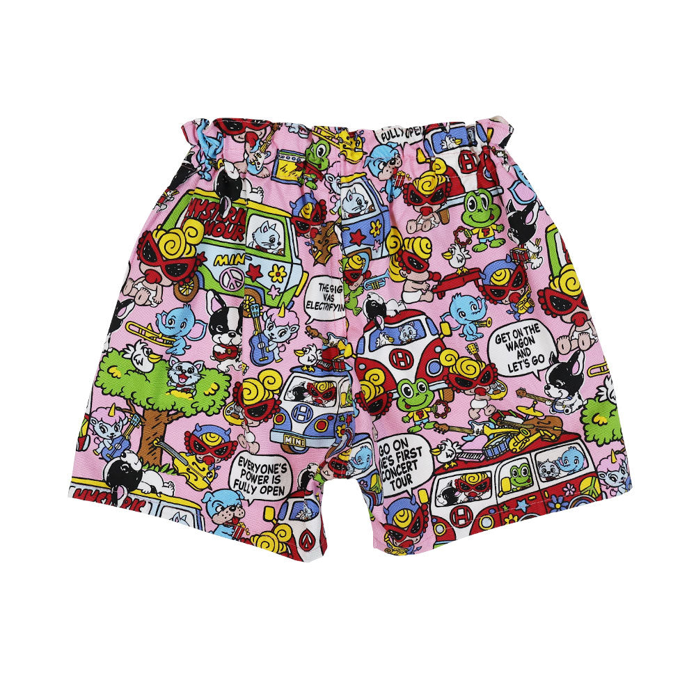 [6月予約商品]BAND WAGON総柄 ショートパンツ
