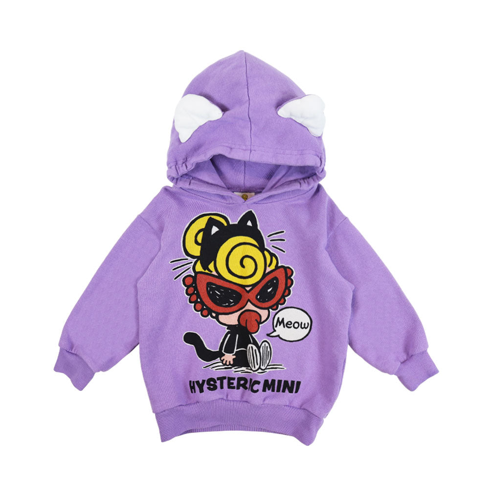 MEOW MINI 耳付き 裏毛パーカー