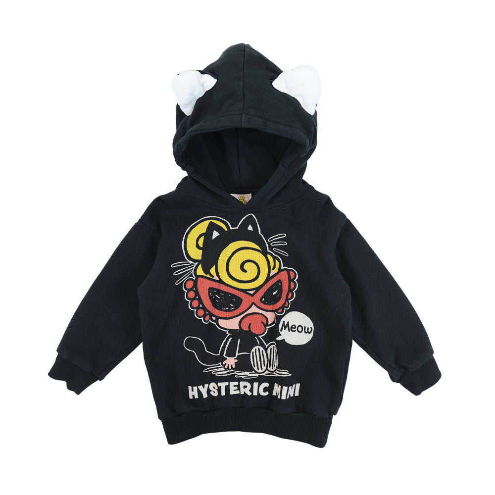 MEOW MINI 耳付き 裏毛パーカー